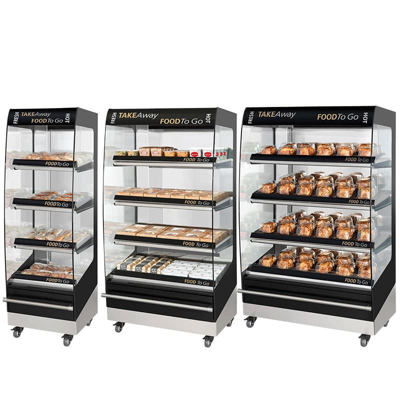 4-LEVEL MULTIDECK - FoodSERV. Image of a 4-level multi deck display unit | 4-LEVEL MULTIDECK | FoodServ