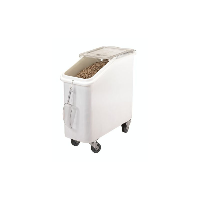 Image of a plastic ingredient bin with a scooper | INGREDIENT BINS | FoodServ