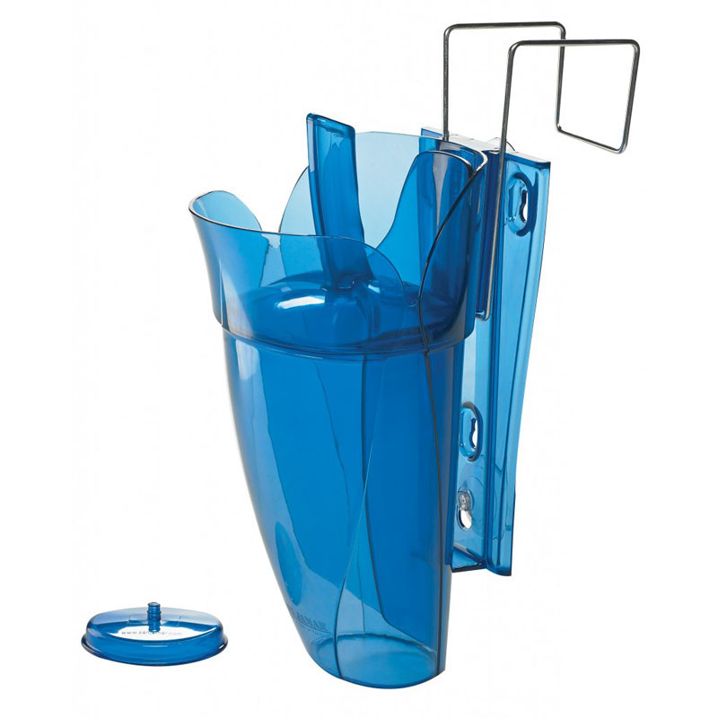 Image of a plastic ice scooper inside of its container | SAF-T-SCOOP & GUARDIAN SYSTEM FOR ICE MACHINES | FoodServ